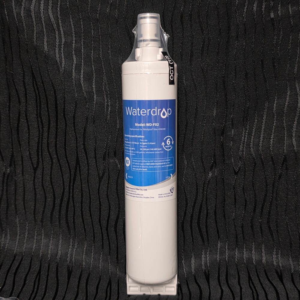 Waterdrop WD-F02 Refrigerator Replacement Water Filter - Factory Sealed